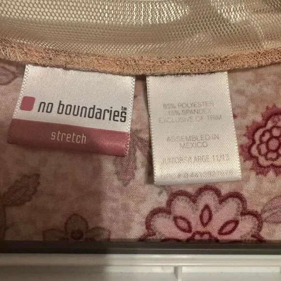 NoBo Y2K 90’s empire waist boho parsley floral top - Picture 3 of 3